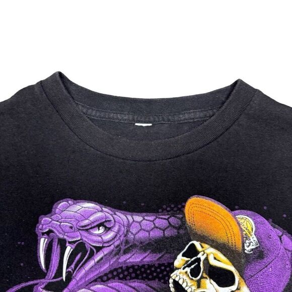 Los Angeles Lakers Kobe Bryant 24 Mamba Skeleton T Shirt Mens S NBA Basketball - Picture 4 of 9